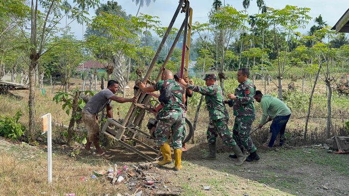 Pangdam IM : Pembangunan Sumur Bor sebagai wujud komitmen Kodam membantu kesulitan rakyat.