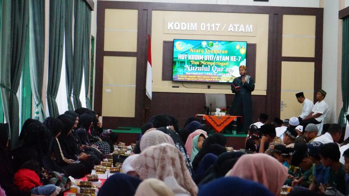 Kodim 0117/Aceh Tamiang Gelar Peringatan Nuzulul Qur’an 1446 H / 2025 M