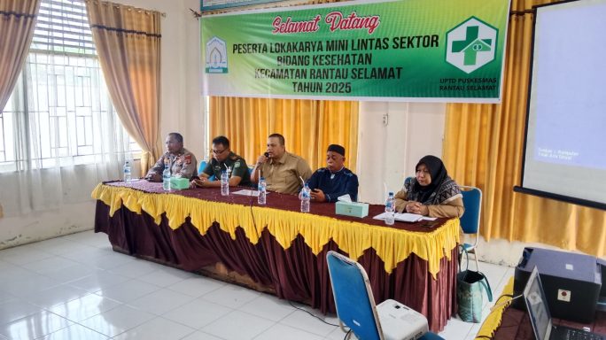 Danramil 03/Rantau Selamat Hadiri Lokakarya Mini Lintas Sektor Bidang Kesehatan Masyarakat