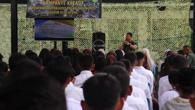 Kodim 0106/Aceh Tengah Gelar Kampanye Kreatif Penerimaan Prajurit TNI AD