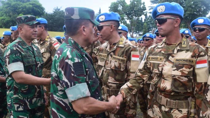 Pangdam IM Hadiri Riksiapops Satgas Yonmek TNI Konga XXIII-S UNIFIL Yonif 114/SM di PMPP