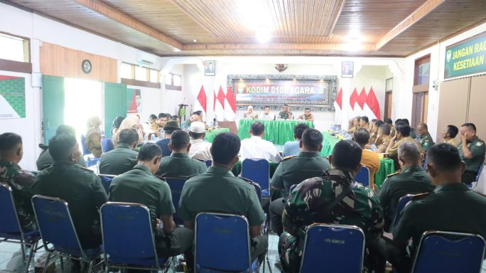 Dandim 0108/Agara Pimpin Rakor Swasembada Pangan Wilayah Agara