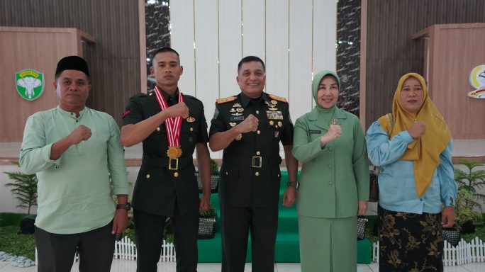 Putra Simeulue Lulus Terbaik Dikmata TNI AD di Rindam Iskandar Muda.