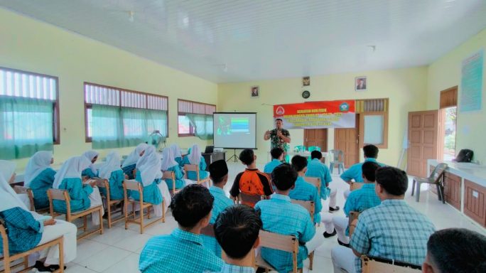 Satgas TMMD ke-124 Kodim 0107/Aceh Selatan Mulai Sasar Sasaran Non Fisik, Hari Ini Gelar Kegiatan Wawasan Kebangsaan di SMA Latim