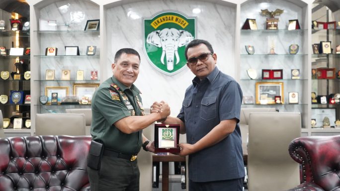 Pangdam Iskandar Muda Terima silaturahmi Kajati Aceh di Makodam IM.