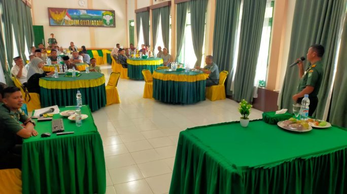 Kodim 0117/Aceh Tamiang Gelar Komsos Bersama Komponen Masyarakat