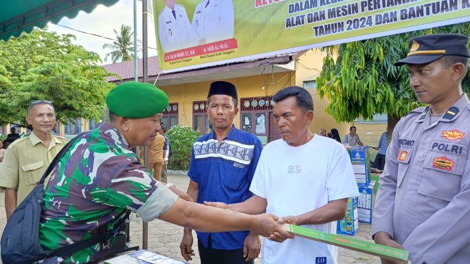 Dandim 0108/Agara Hadiri Penyerahan Alat Mesin Pertanian Dana Intensif Fiskal Tahun 2024 dan Bantuan Kementan