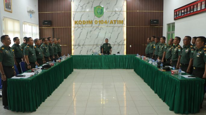 Kodim 0104/Aceh Timur Gelar Sidang Pangkar UKP dan Jabatan : Komitmen Wujudkan Kesejahteraan Prajurit