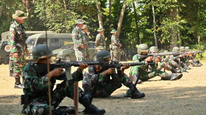 Asah Kemampuan Prajurit, Kodim 0102/Pidie Gelar Latihan Menembak Semester I Tahun Anggaran 2025