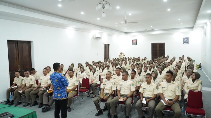 156 ASN AD TA 2024 Kodam Iskadar Muda yang baru, menerima Pembelakalan di Ajendam Iskandar Muda.