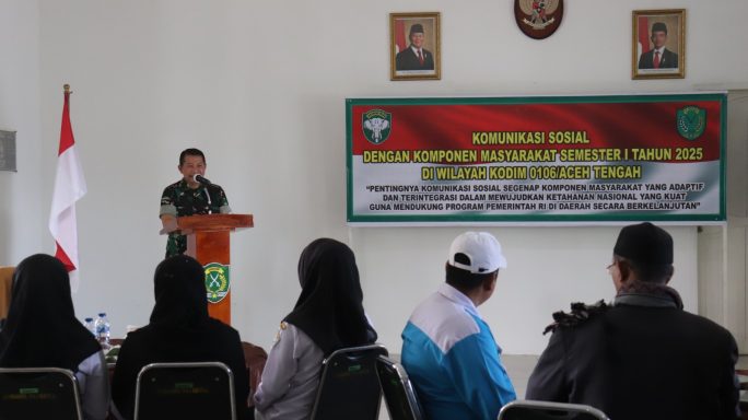 Kodim 0106/Ateng Gelar Komsos Bersama Komponen Masyarakat