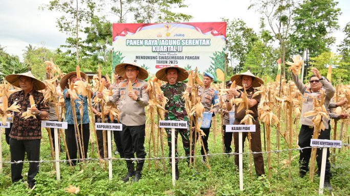 Dandim 0102/Pidie Hadiri Panen Raya Jagung Serentak: Komitmen Nyata TNI Dukung Swasembada Pangan Nasional