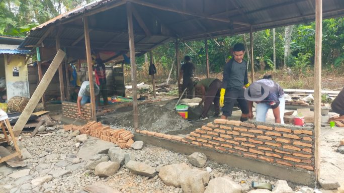 Pengerjaan RTLH TMMD Reguler ke 125 Kodim 0108/Agara Sudah Mencapai 35 Persen