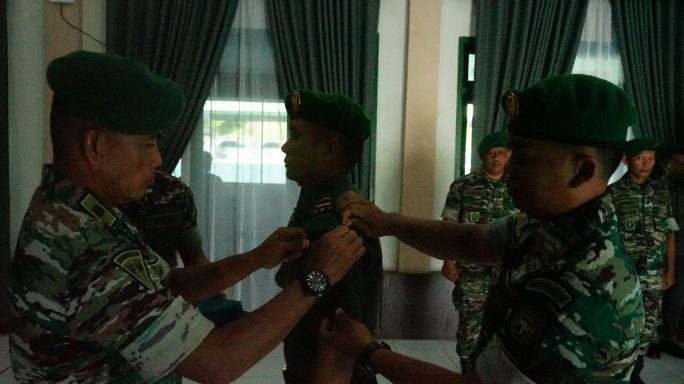 Kasdim 0117/Aceh Tamiang Pimpin Tradisi Korps Raport Pindah Satuan