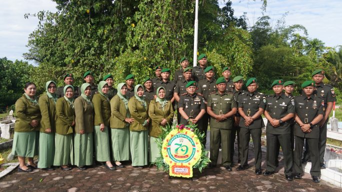 Warga Denpal IM/2 Meulaboh Gelar Ziarah TMP Sambut HUT ke-79 Peralatan TNI AD