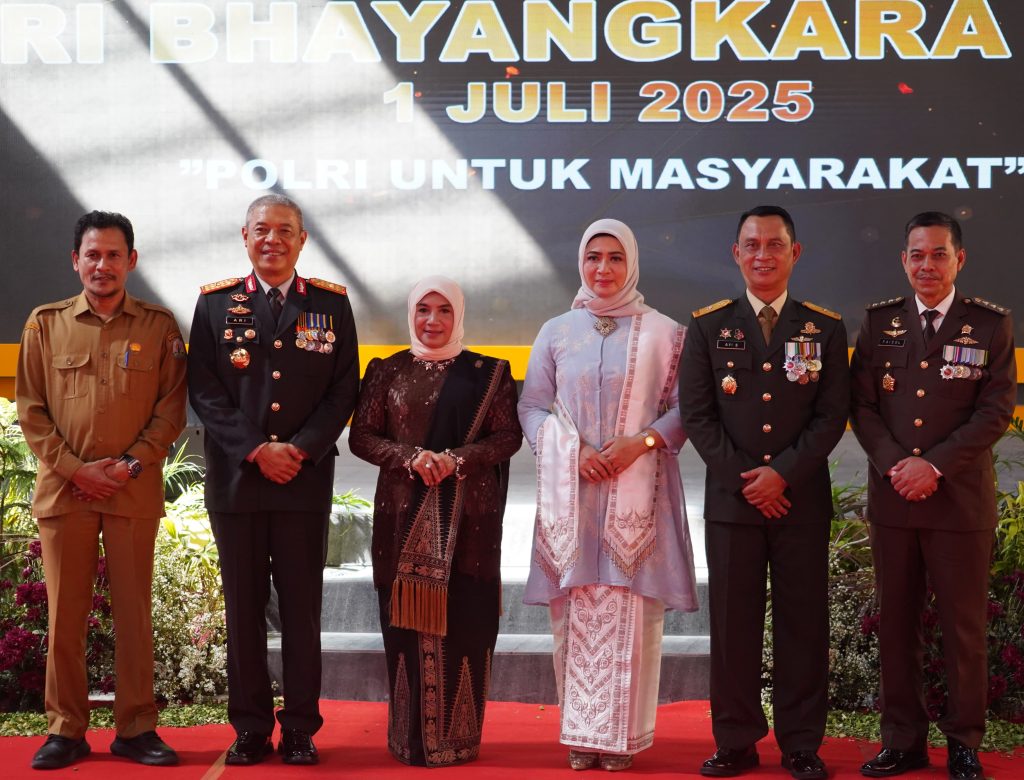 Kasdam IM Hadiri Syukuran HUT Bhayangkara ke-79 di Mapolda Aceh