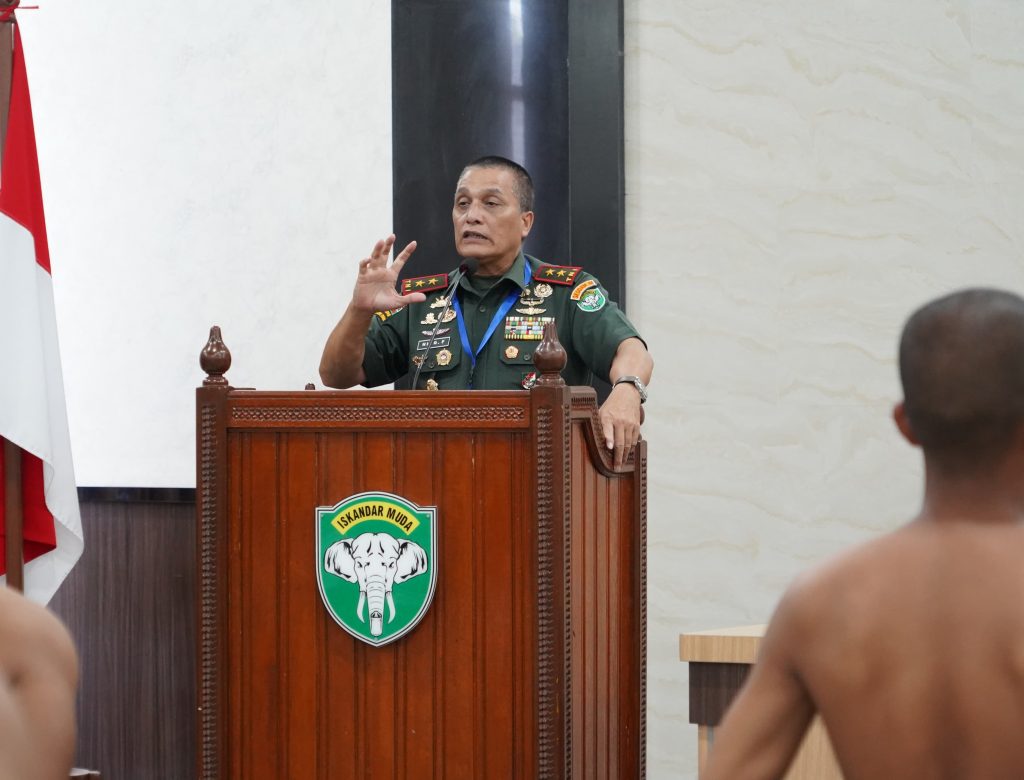 Pangdam IM Pimpin Sidang Pantukhir Tingkat Pusat Caba PK TNI AD di Makodam IM.