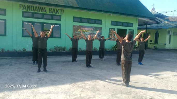 Prajurit Kodim 0116/NARA Ikuti Latihan Pencak Silat Militer