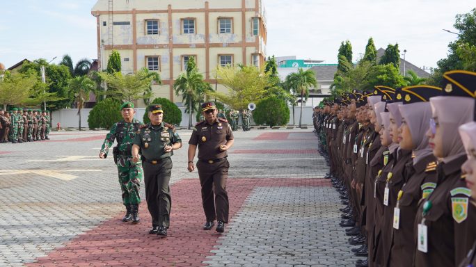 Pangdam IM Pimpin Apel Kesiapan Pengamanan Kejaksaan di Aceh