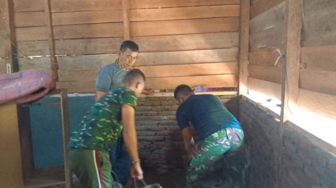 Program RTLH Rumah Ibu Azizah Program TMMD Reg ke-125 Kodim 0108/Agara Sudah Capai 40 Persen