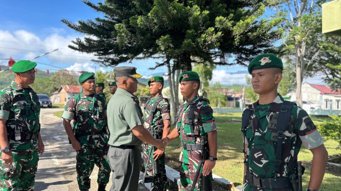 Kunjungan Kerja Irdam IM ke Marshaling Area Yonif TP-855/RD.