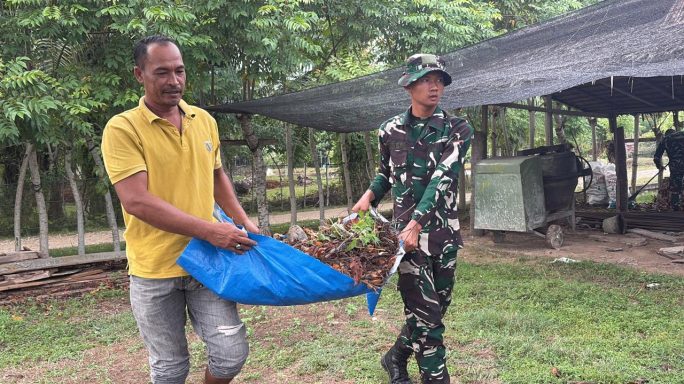 Bakti TNI Bersama Masyarakat: Pembersihan Masjid sebagai Wujud Kepedulian Sosial