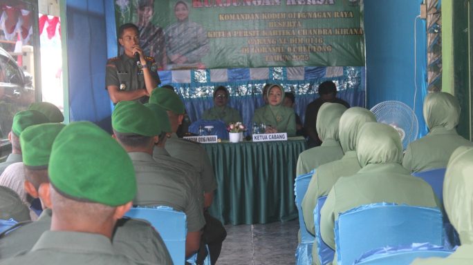 Bangun Solidaritas Komandan 0116/Nagan Raya Laksanakan Kunker ke Koramil 04 Beutong