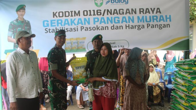Dandim Cek Langsung Pendistribusian beras Bulog di wilayah Kuala Pesisir