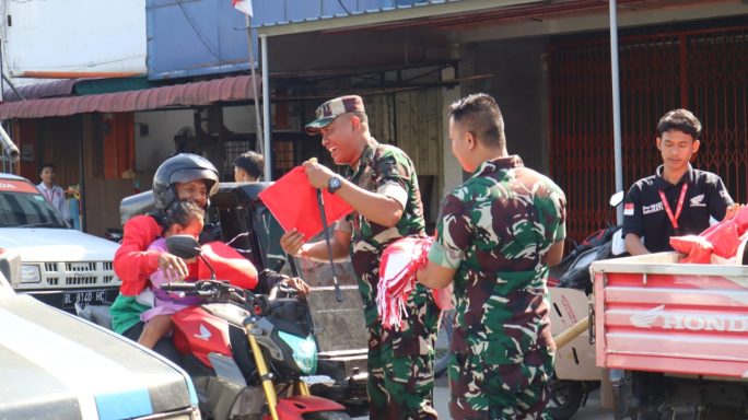 Dandim 0108/Agara Hadiri Acara Pembagian 10 Juta Bendera Merah Putih