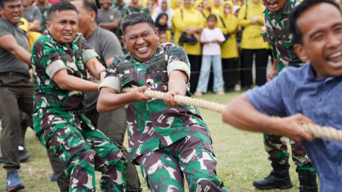 Kebersamaan Prajurit Kodam IM dan Masyarakat dalam menyambut HUT RI Ke – 80 di Aceh