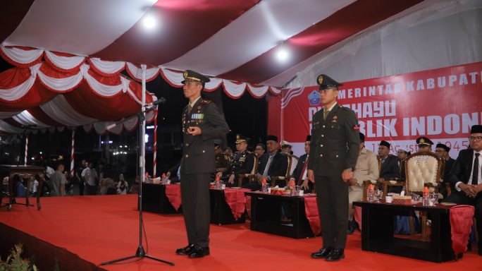 Dandim 0102/Pidie Pimpin Upacara Taptu & Pawai Obor di Pidie Jaya