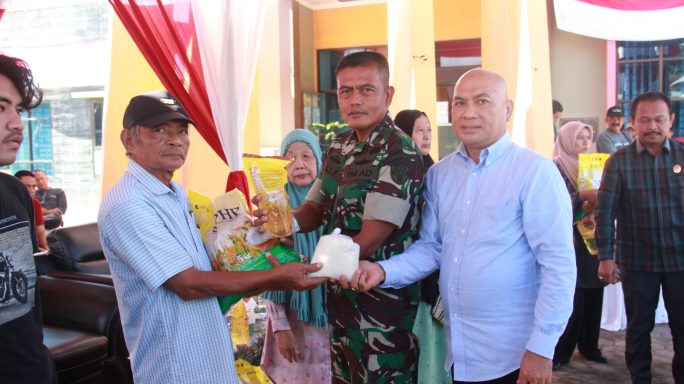 Kasdim 0117/Aceh Tamiang Bersama Forkopimda Zoom Meeting Gerakan Pangan Mura Bersama Mentari Pertanian