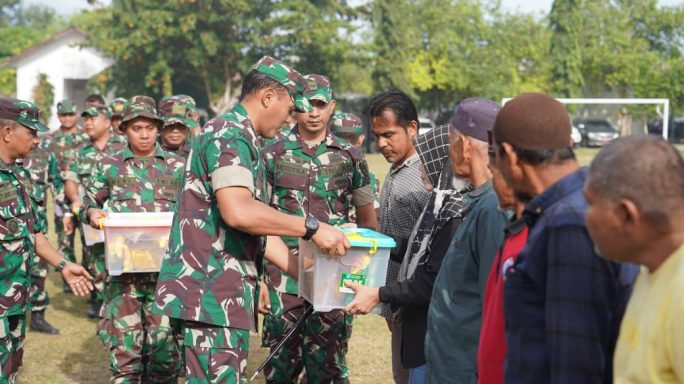Sambut HUT ke – 80 TNI, Kodam Iskandar Muda gelar Karya Bakti.