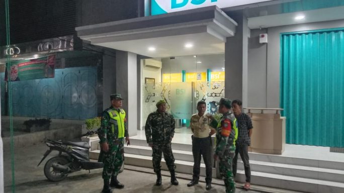 Kodim 0117/Aceh Tamiang Dan Elemen Masyarakat Lakukan Patroli Kamtibmas