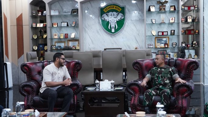 Pangdam Iskandar Muda Terima Audiensi Senior Manager Perencanaan PLN Aceh di Makodam IM