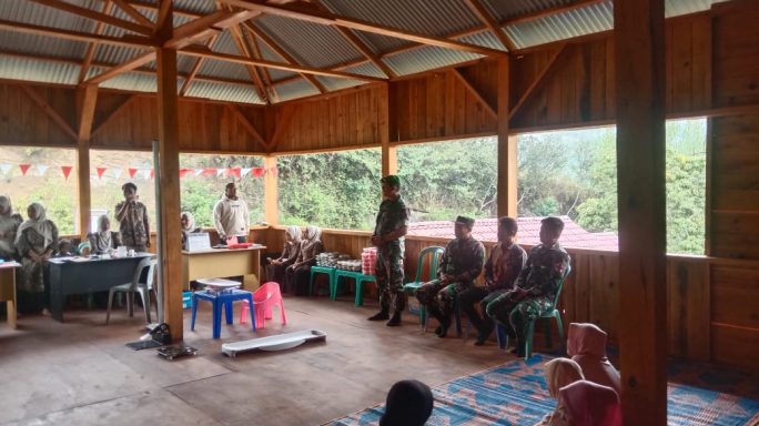 Satgas TMMD Ke- 126 Melaksanakan Pendampingan Posyandu Dan Pencegahan Stunting