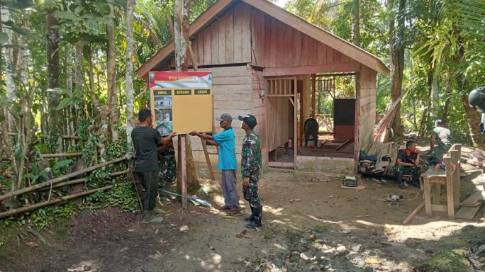 Kodam Iskandar Muda bangun Rumah Layak huni Warga kurang mampu.