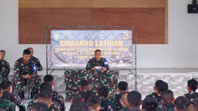 Danyon Zipur 16/DA Pimpin Pembukaan Latihan Kader Pelatih Materi Khusus Batalyon Teritorial Pembangunan TA 2025