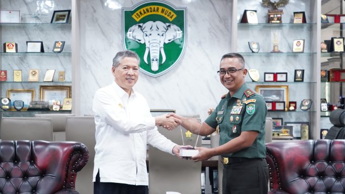 Pangdam Iskandar Muda Terima Audiensi Rektor Universitas Syiah Kuala.