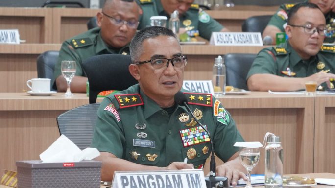 Pangdam Iskandar Muda Pimpin Rapat Virtual Evaluasi Program Satuan Jajaran