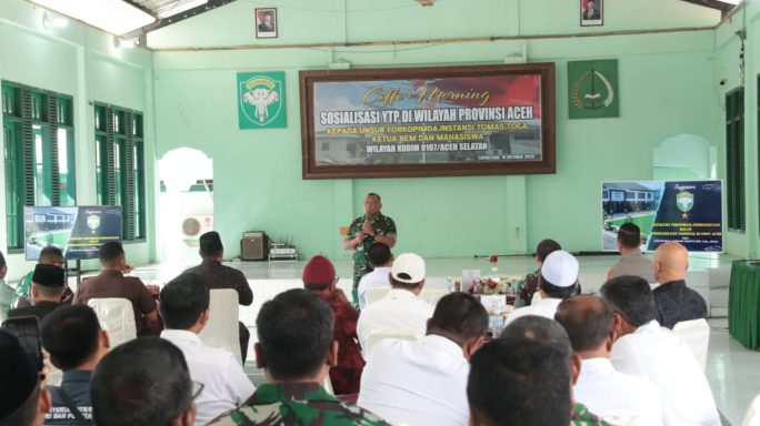 Kodam Iskandar Muda Gelar Sosialisasi Rencana Pembentukan Batalyon Teritorial Pembangunan di Aceh Selatan