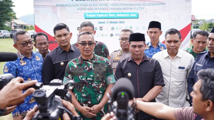Kodam Iskandar Muda Bangun Ribuan Koperasi Desa Merah Putih di Aceh.