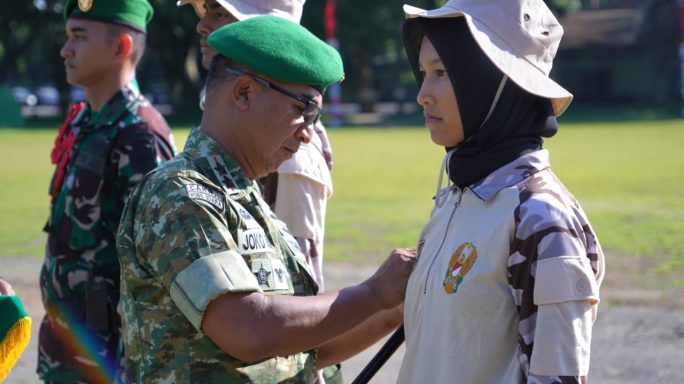 Pangdam Iskandar Muda Buka Persami dan Pelatihan Bela Negara Korps Kadet RI di Rindam IM