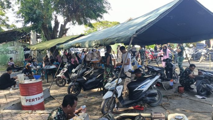 Pasca Banjir Aceh, Paldam Iskandar Muda Gelar service Kenderaan Gratis di Lhokseumawe