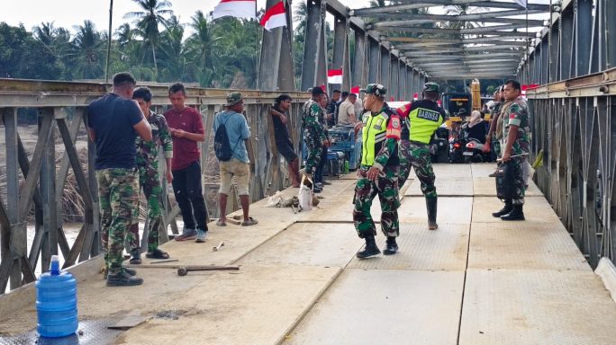 Jembatan Bailey Teupin Reudep selesai, Akses Bireuen – Aceh Utara Kembali terhubung