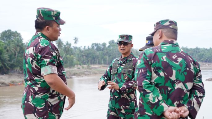 Pangdam IM Pastikan Percepatan Pembangunan Jembatan Kuta Blang, saat ini progres 63,90%