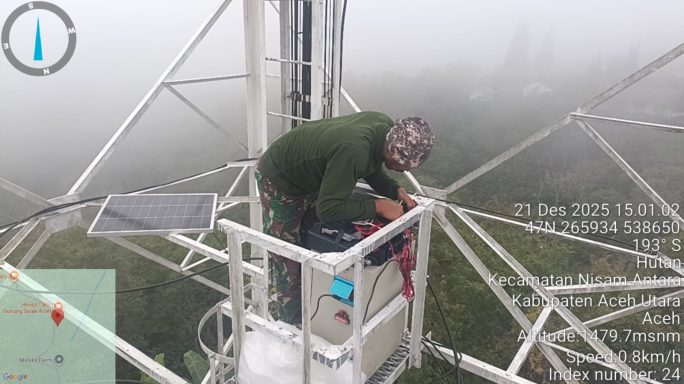 MEMPERLUAS JARING KODAL, KOMLEKDAM ISKANDAR MUDA INSTALASI REPEATER DI WILAYAH KODAM ISKANDAR MUDA