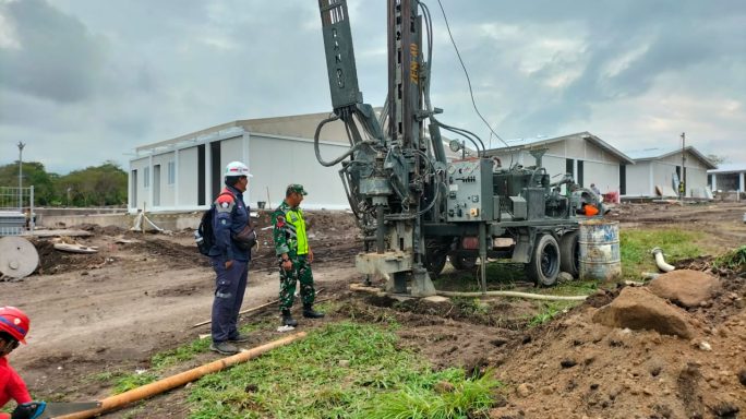 TNI AD Manunggal Air, Kodam IM Bangun sumur Bor di Lokasi Huntara Tunyang Induk Bener Meriah