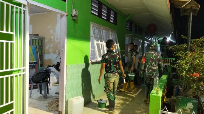 Agar Siswa Bisa Kembali Belajar, Satgas Gulbencal Kerja Siang Malam Renovasi SD Negeri 1 Tualang Cut