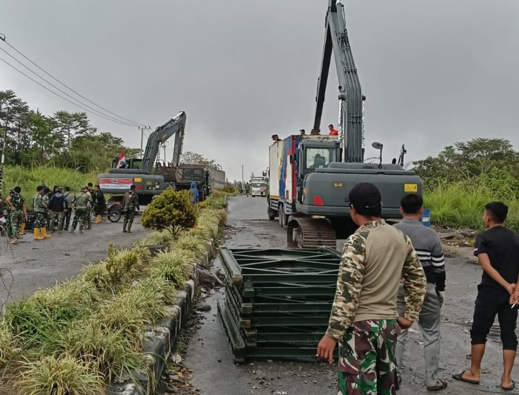 Masuk bulan suci Ramadhan, TNI kebut Pembangunan Jembatan Bailey Desa Karang Rejo, Bener Meriah